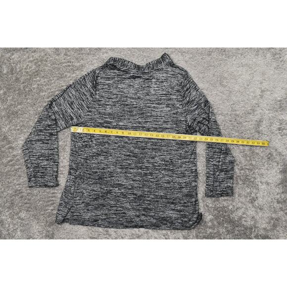 Weekends by Chico's Gray Cardigan Size 3 Rayon Open Front Long Sleeve - Picture 4 of 7